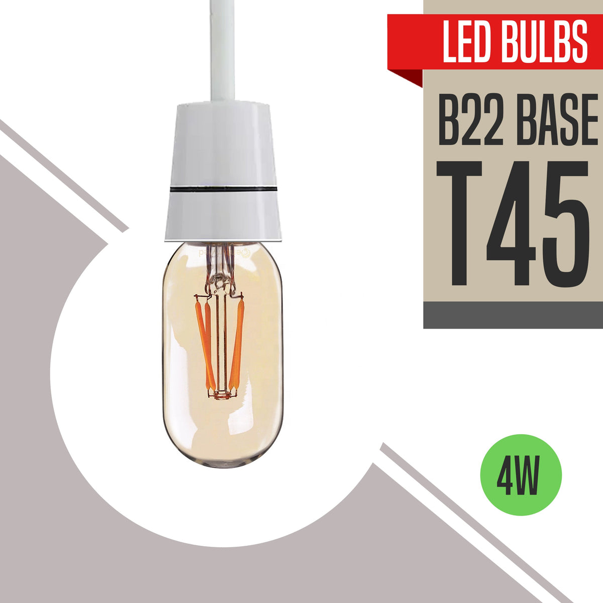 Vintage Edison B22 LED Filament Bulb - Dimmable