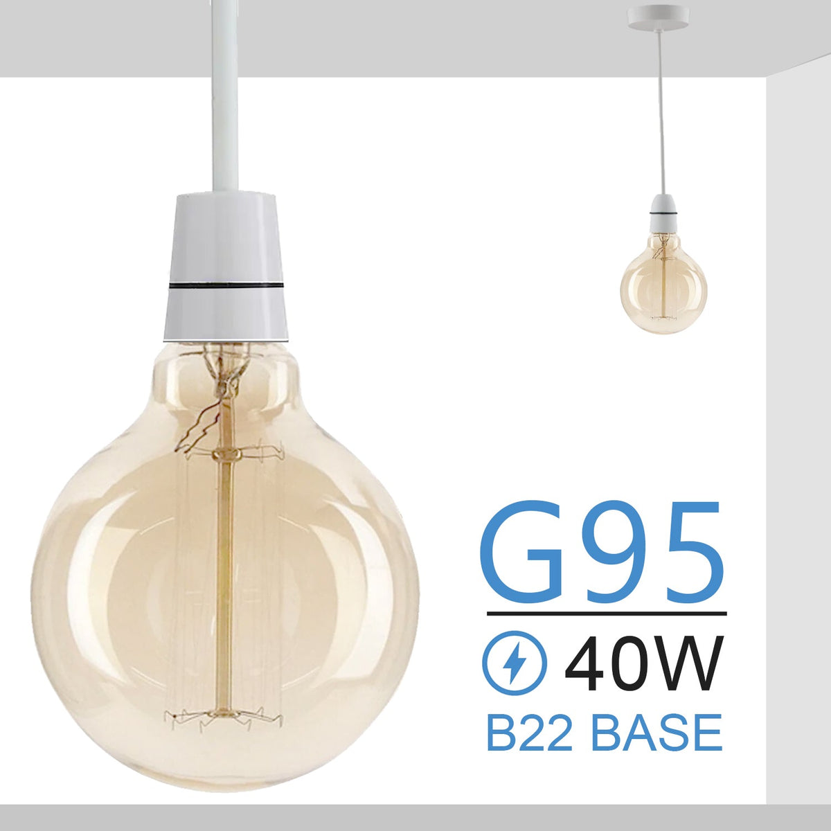 Vintage Edison B22 LED Filament Bulb - Dimmable