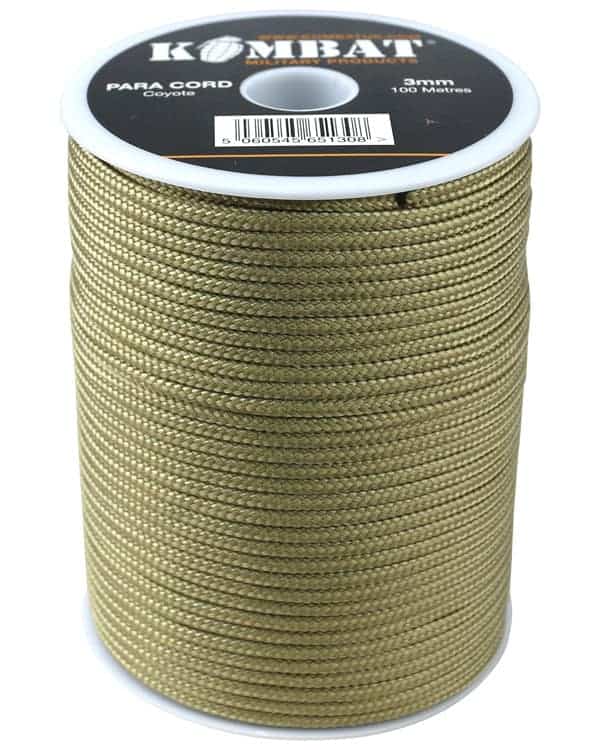 ParaCord 3mm on 100m Reel - 7 Colour Options