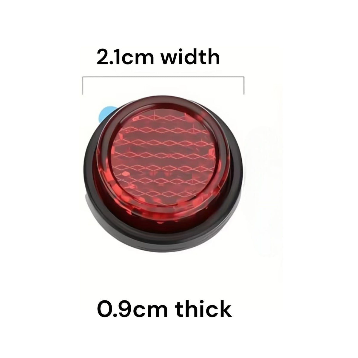 Round Red Self-adhesive Reflectors