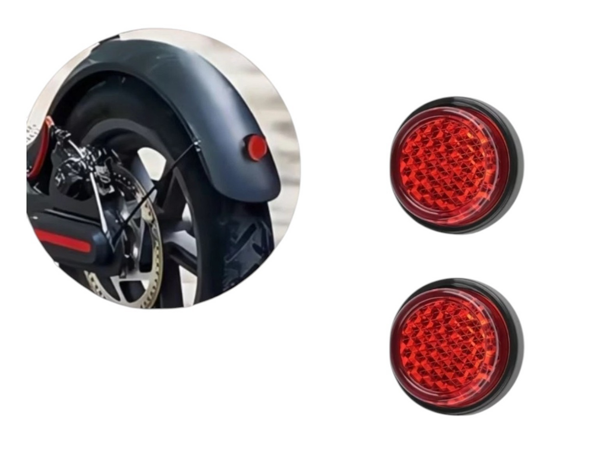 Round Red Self-adhesive Reflectors
