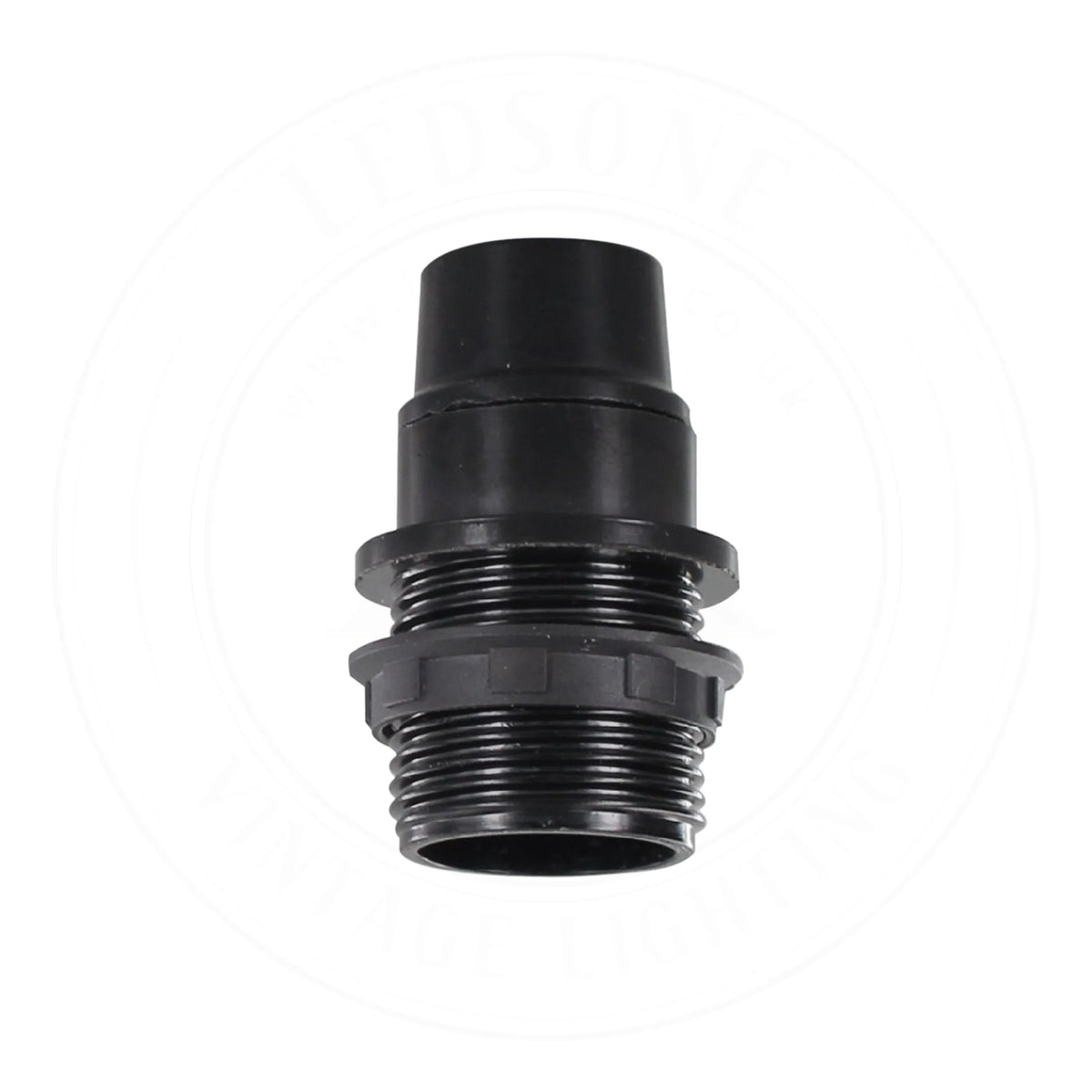 E14 Socket Bulb Holder Edison Black Plastic - Pack of 3