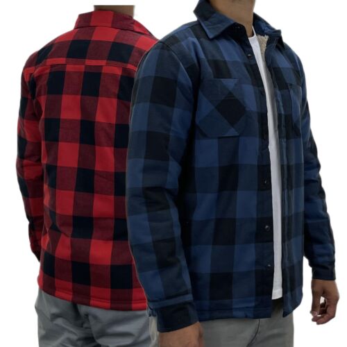 Mens Sherpa Fleece Lined Work Shirt