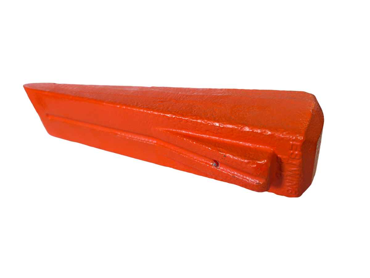 Red Spiked Steel Log Splitting Wedge - 2.3kg