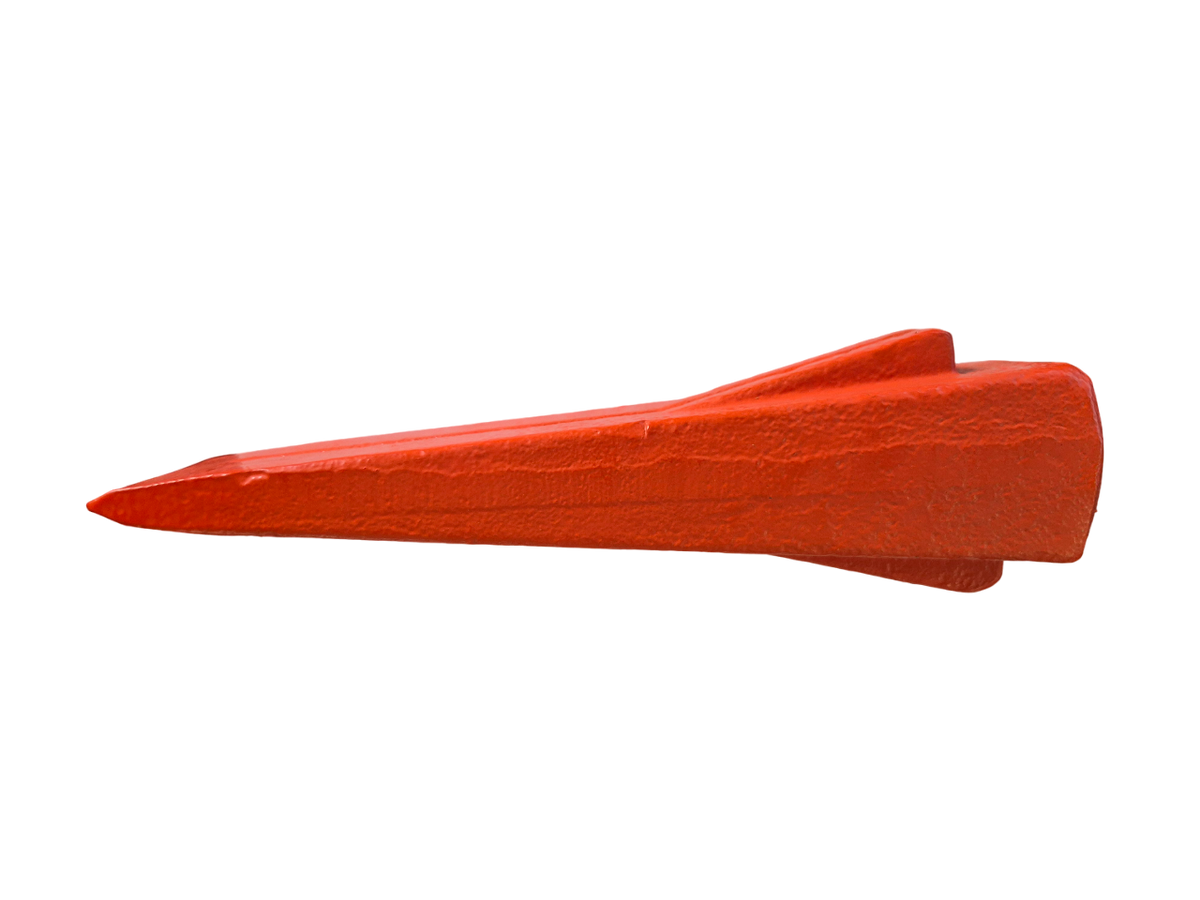 Red Spiked Steel Log Splitting Wedge - 2.3kg