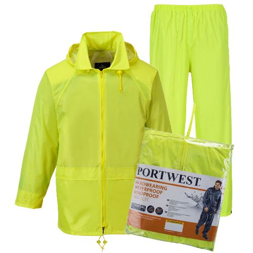 Portwest Waterproof Rainsuit unisex L440 Essentials