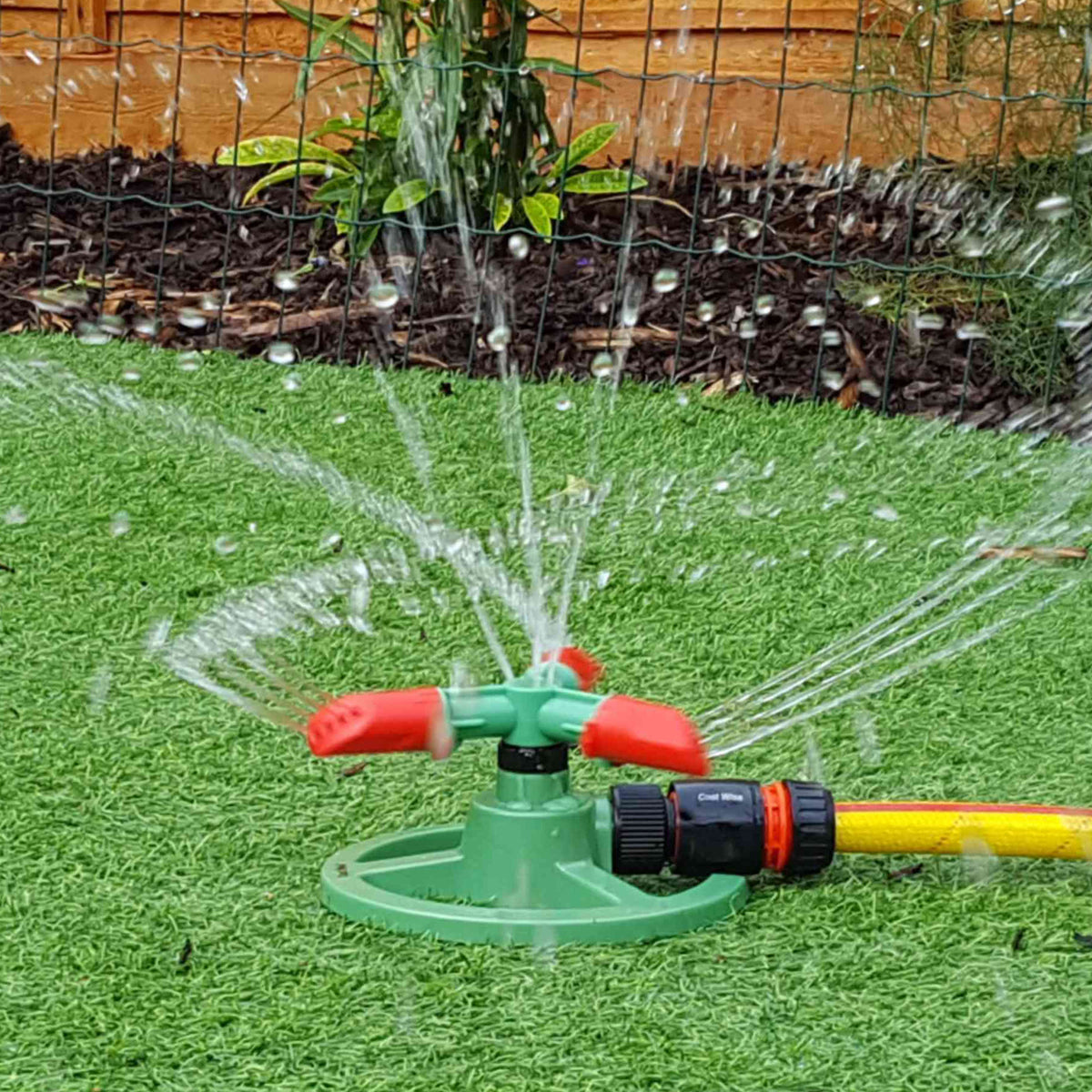 3-Arm Rotating Garden Sprinkler