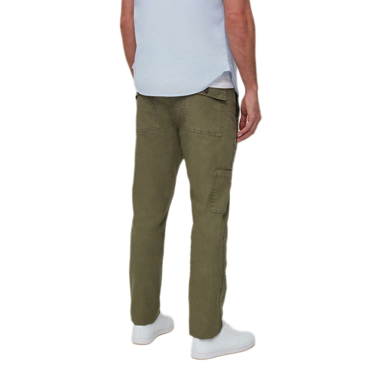 Mens Linen Blend Trousers Straight fit