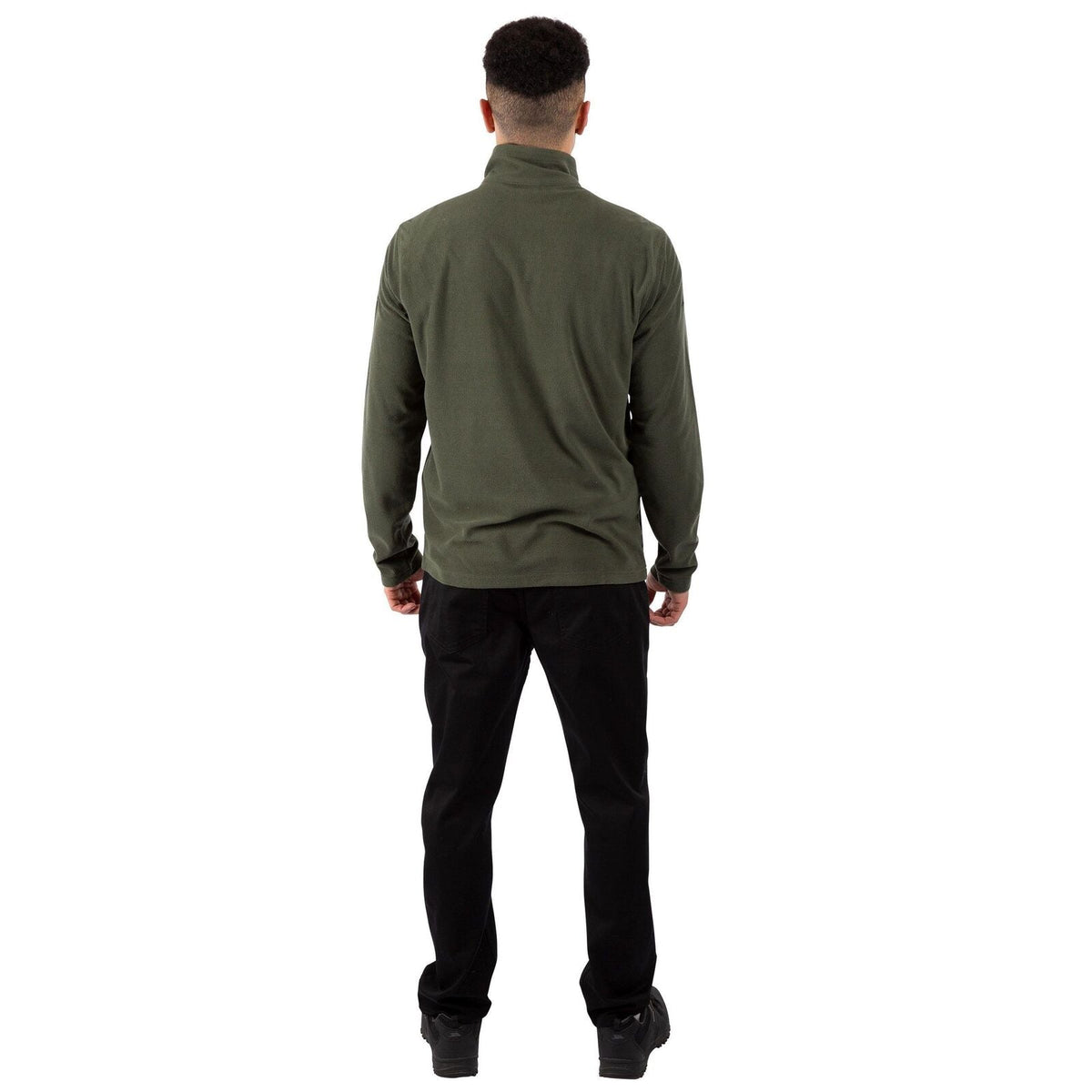 Mens Zip Neck Fleece Sweatshirt