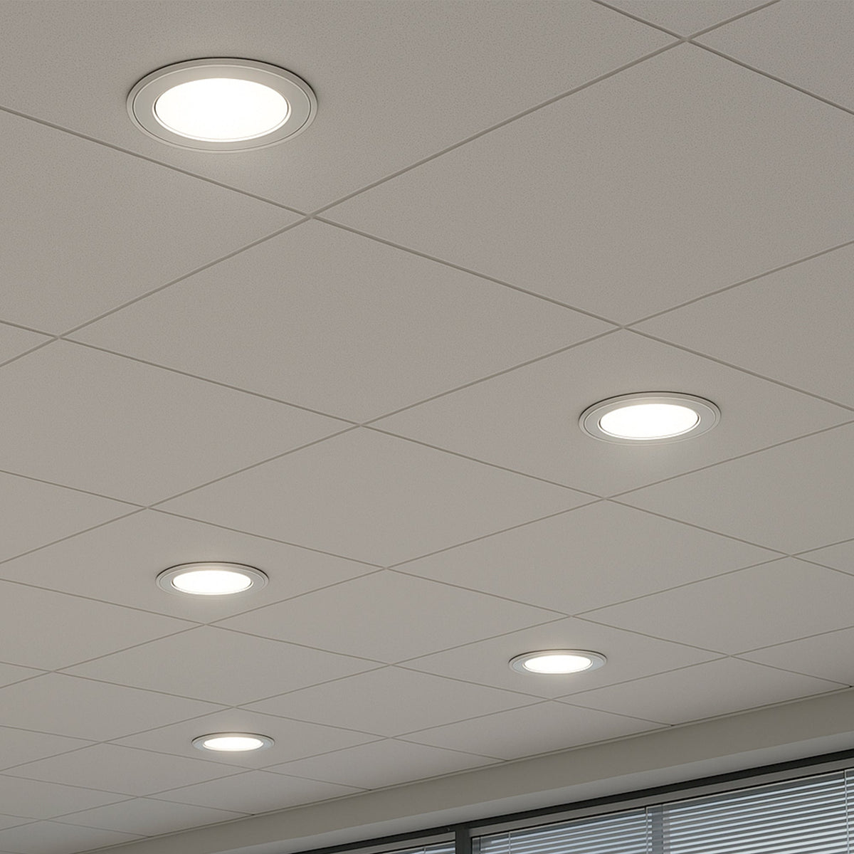 5W Recessed Round LED Panel Downlight 6000K Light Pack 1/3/5/10