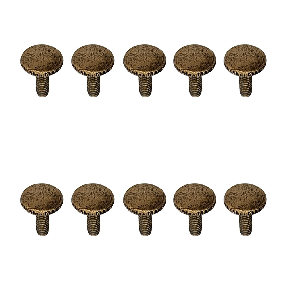 10x Knurled Thumb Screws Fully Threaded Fasteners - 5 Colour Options