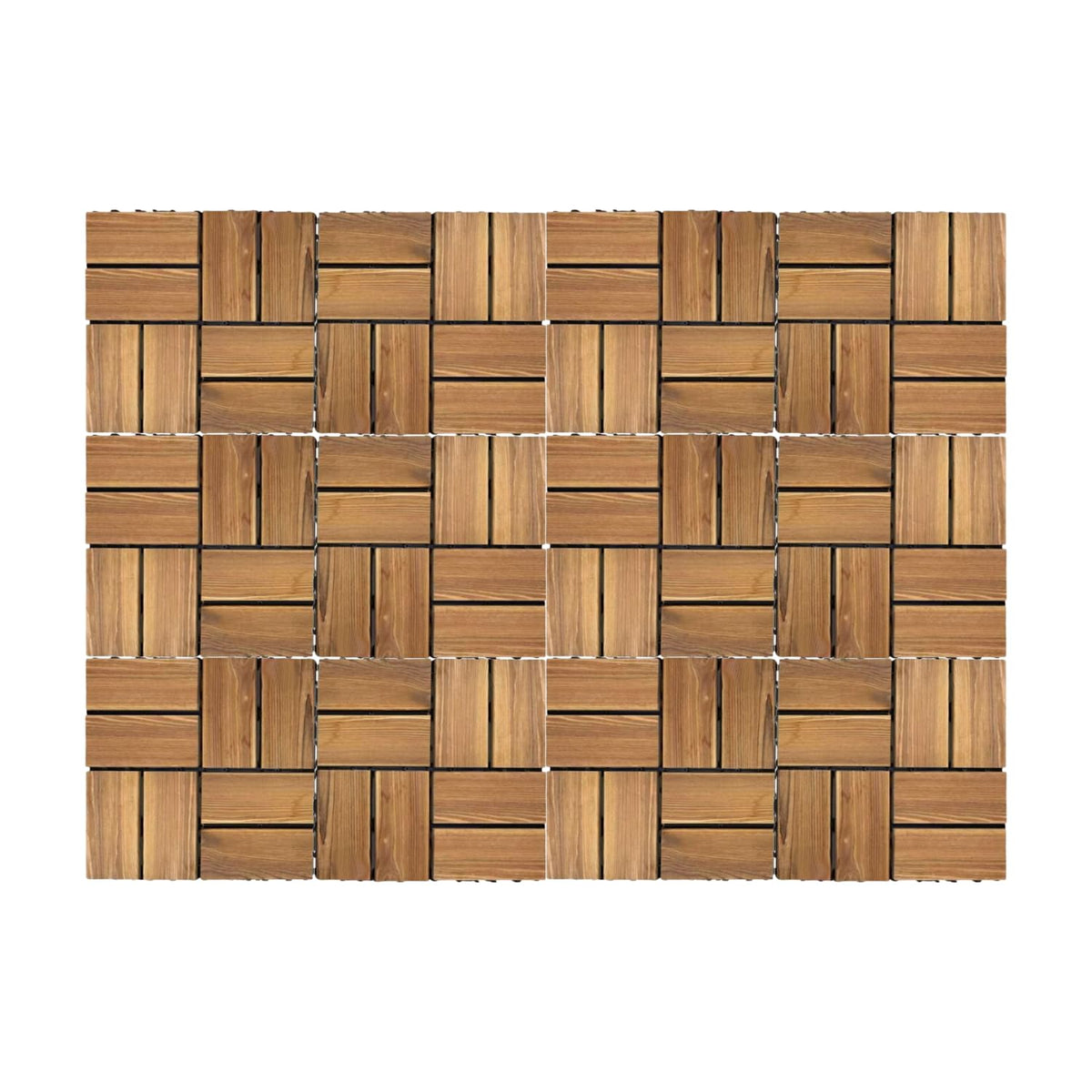 Composite Decking Tiles 30cm - Wooden Look