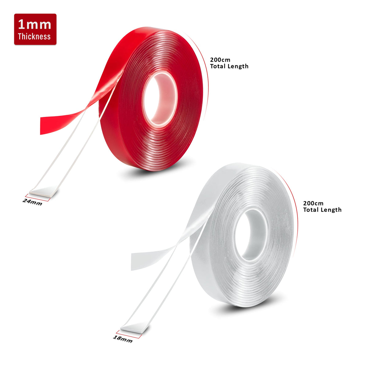 Heavy Duty Double Sided Clear Mounting Tape