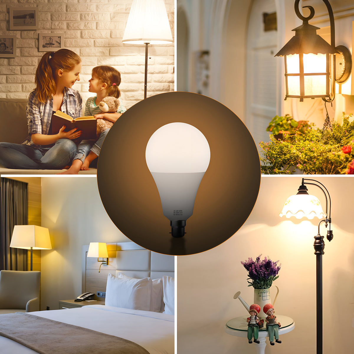 LED E27 A60 18W Warm White 2700K Non-Dimmable Bulb