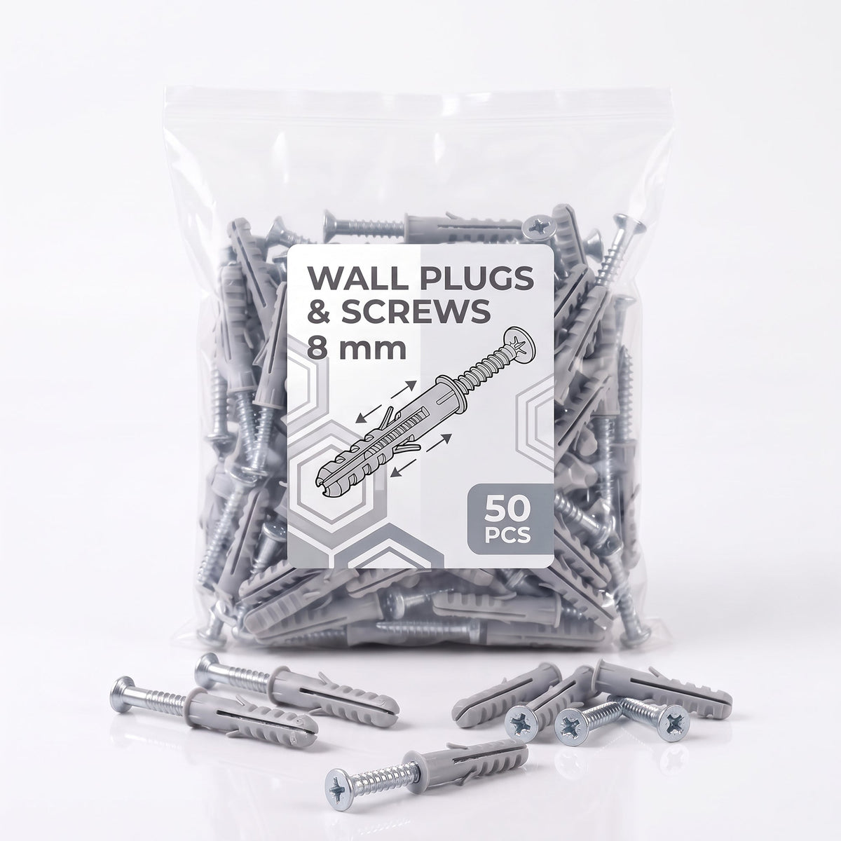 Wall Anchors and Screws Set