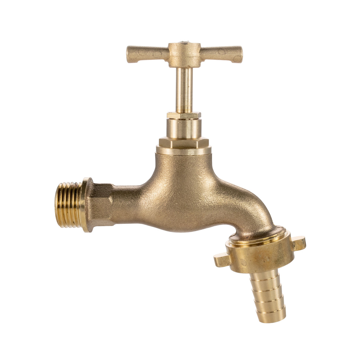 Brass Barbed Single Turn Bib Tap - 3/4" BSP