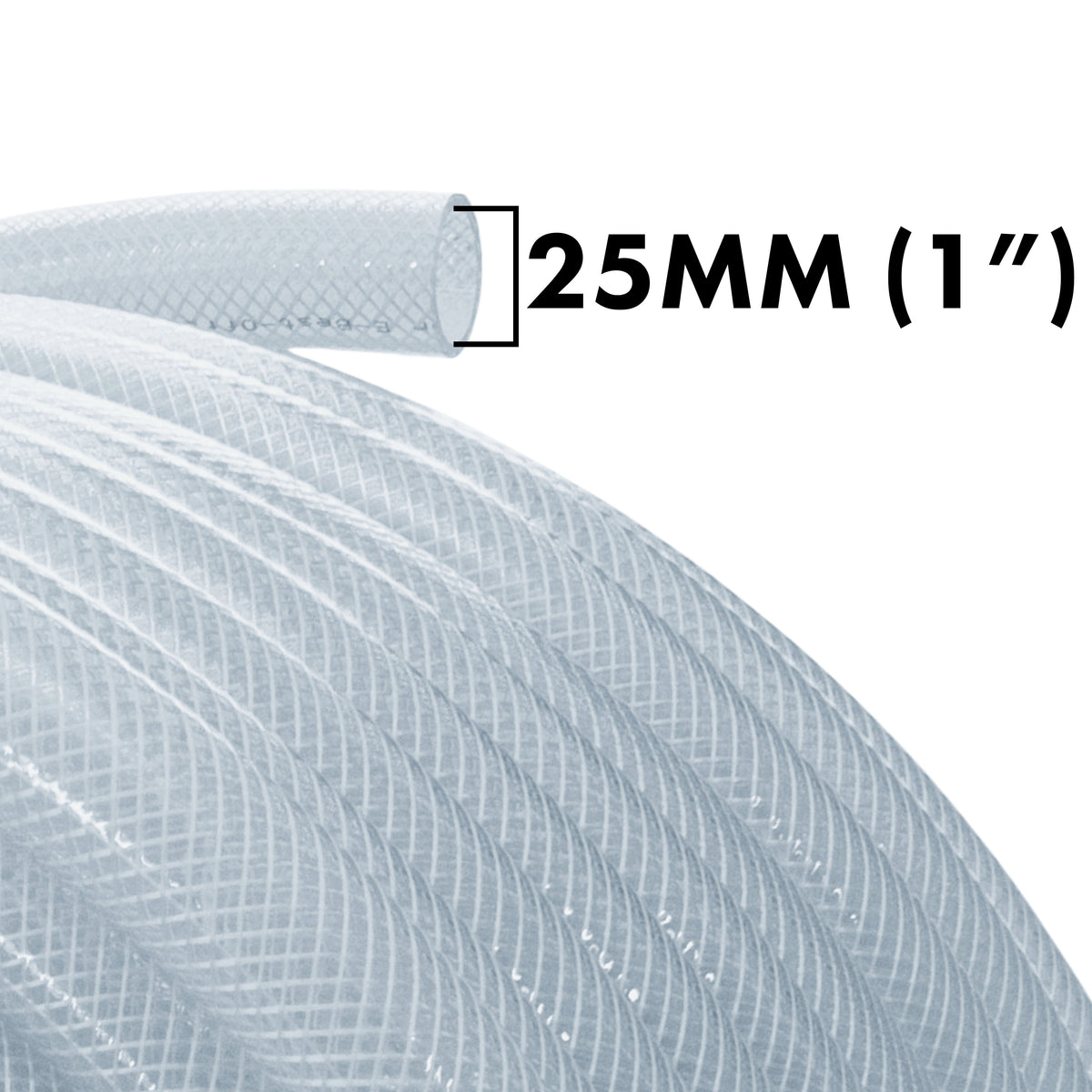 25mm Braided PVC Tech Hose - 3.5mm Wall Thickness