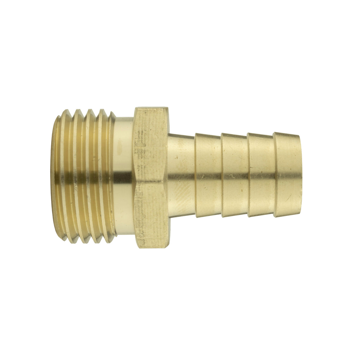 Brass 13mm Barbed Joiner with 1/2" BSP Male Thread