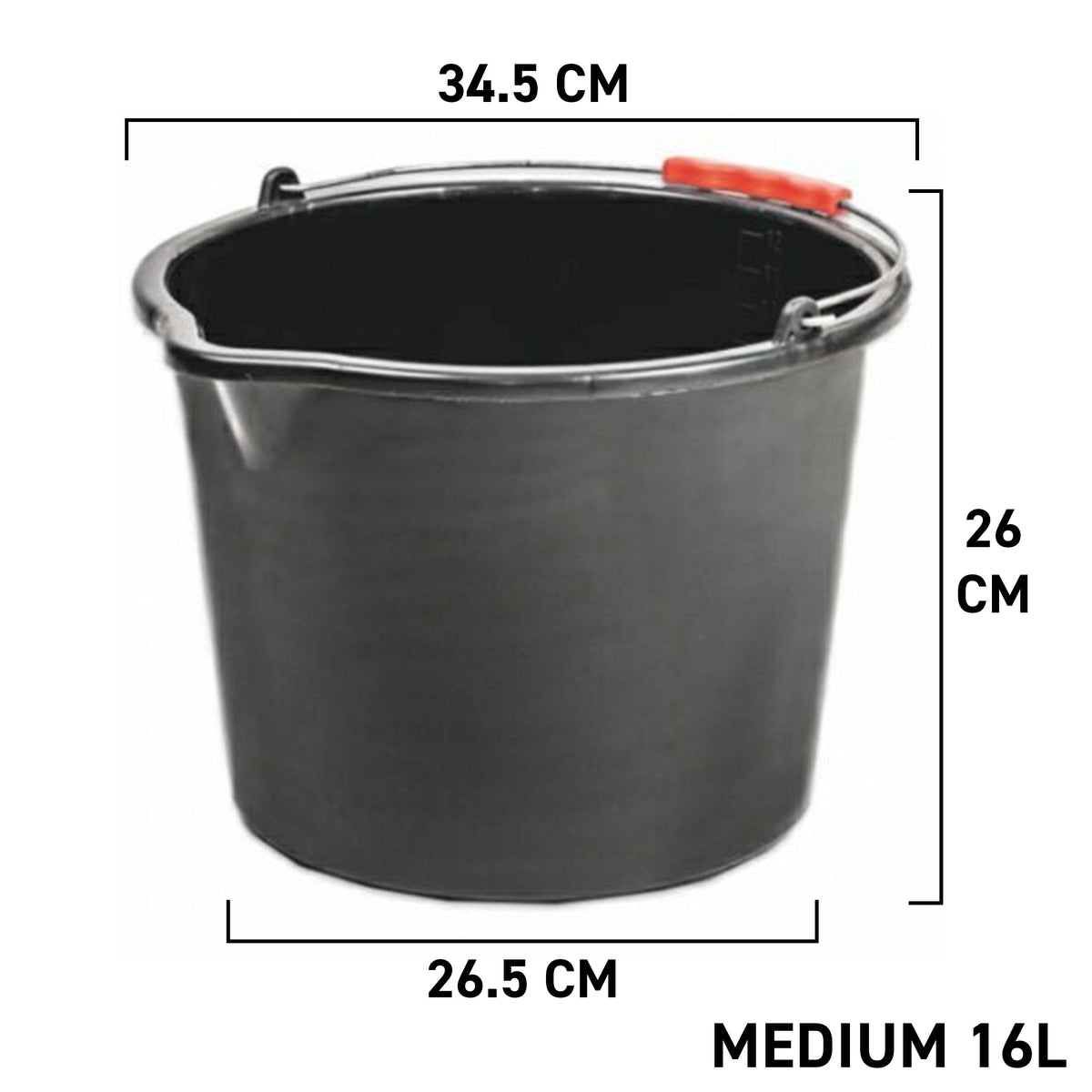 Multipurpose Bucket with Handle - 16 Litres