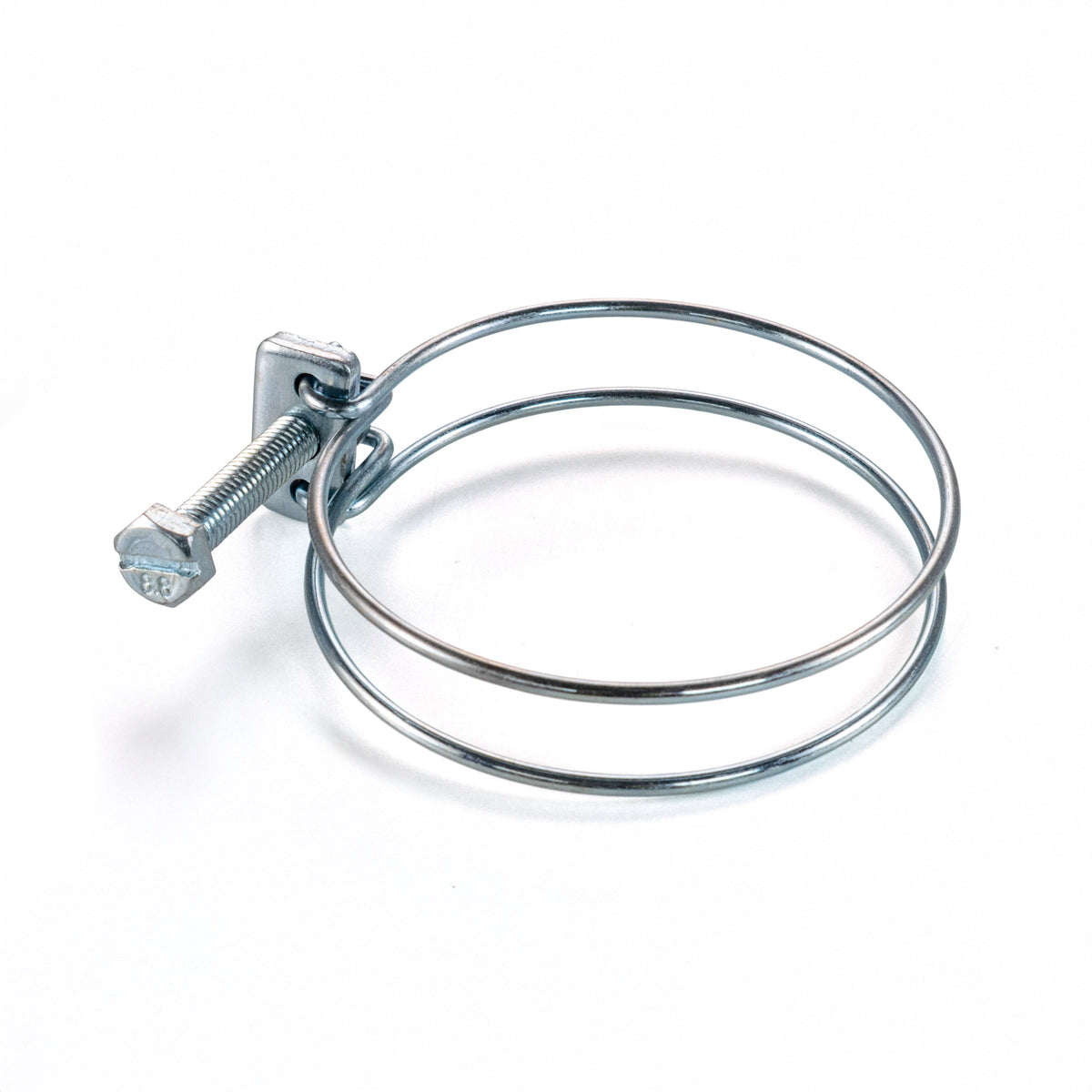 Galvanised Steel Double Wire Hose Clamps, 40mm-45mm
