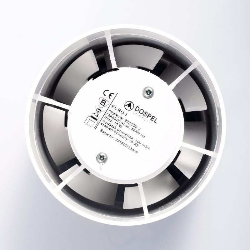 Euro Axial Bathroom Extraction Fan - 100mm