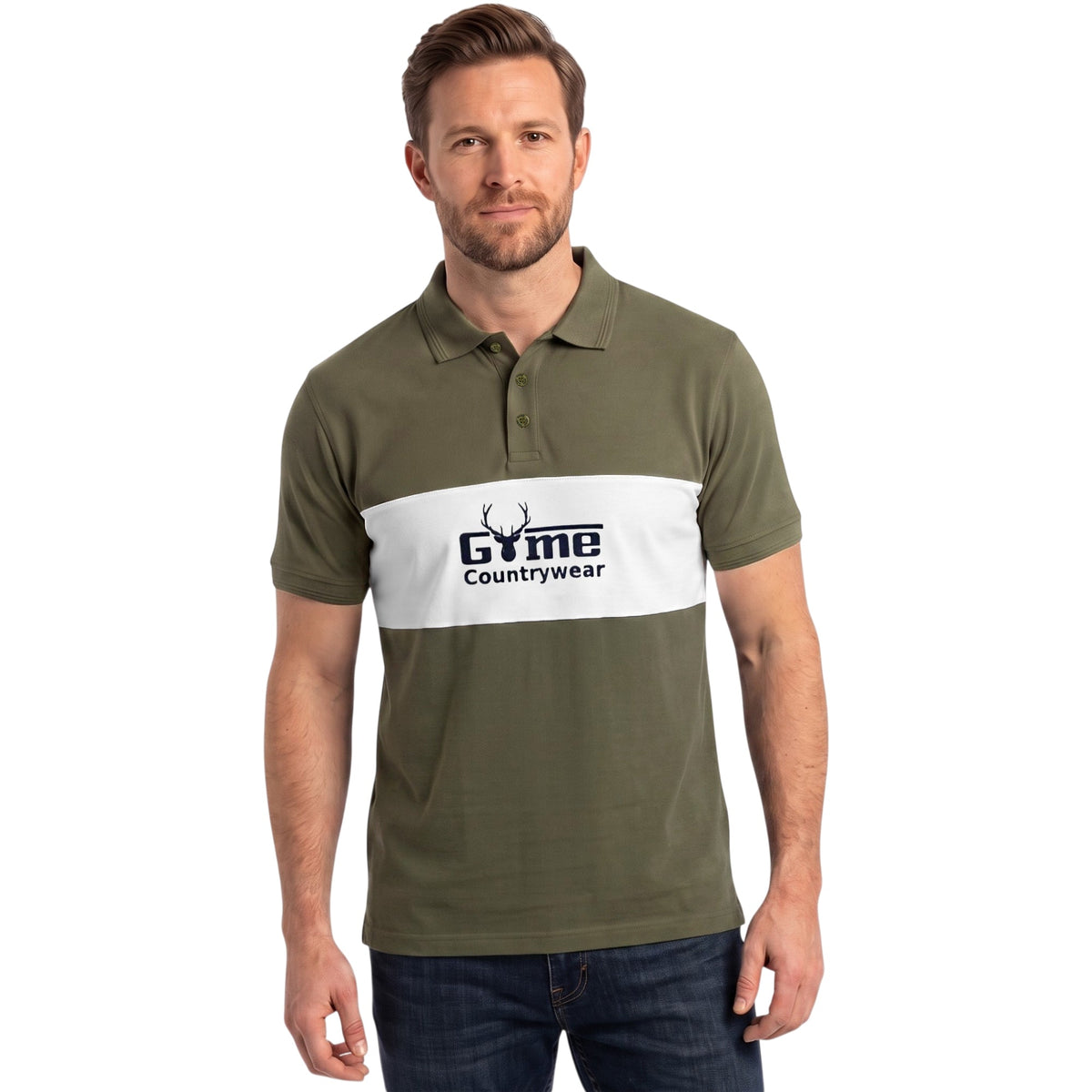 Game Polo Shirt Tri-Colour Country Block