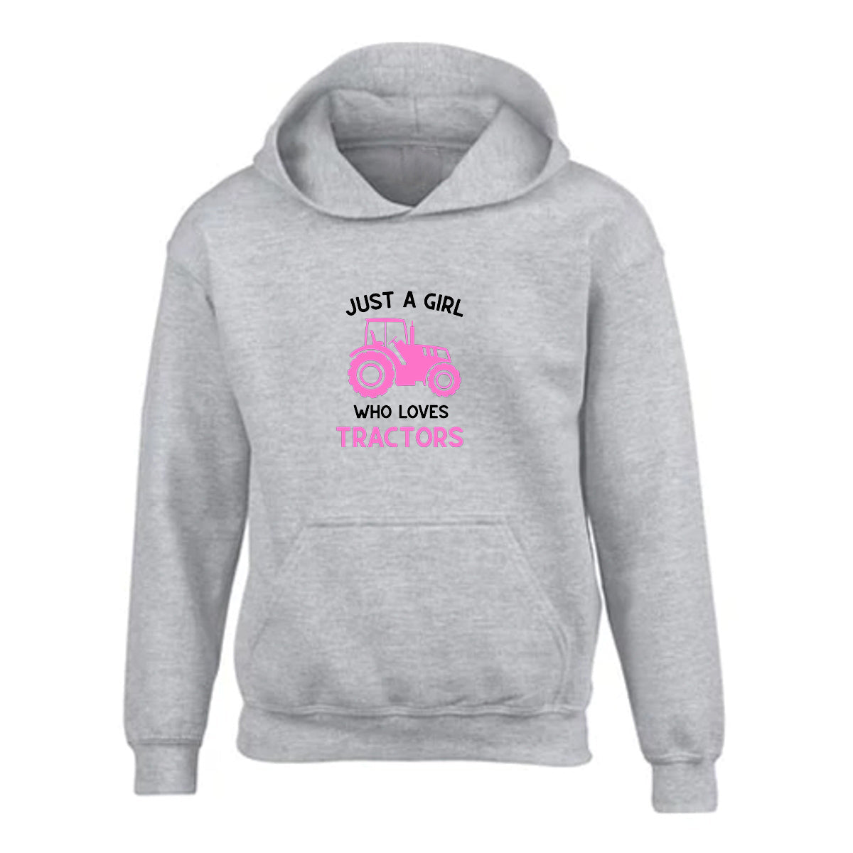 Girls Tractor Hoodie - 5 colours