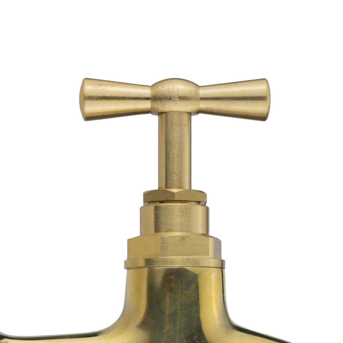 Polished Brass Barbed Bib Tap 1/2" BSP x 15mm