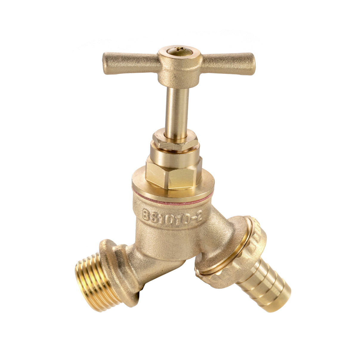 Brass Barbed Bib Tap, 3/4" BSP
