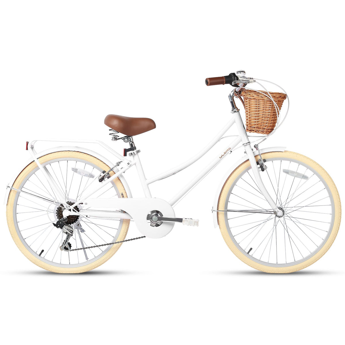 Glerc 24 Inch Beach Cruiser Hybrid Kids Bike Missy - 6 Colour Options