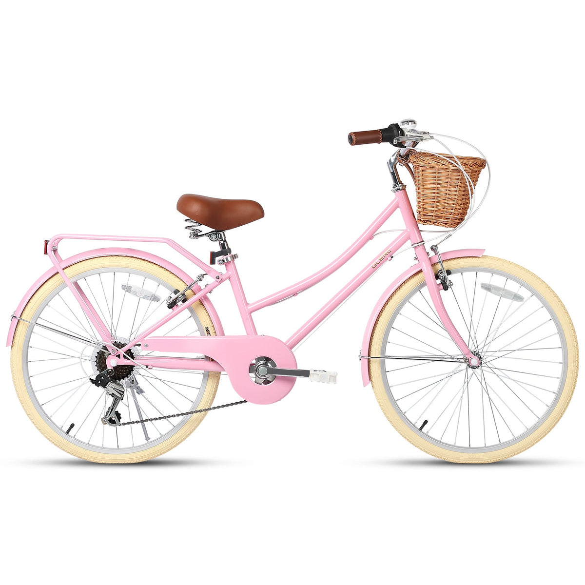 Glerc 24 Inch Beach Cruiser Hybrid Kids Bike Missy - 6 Colour Options