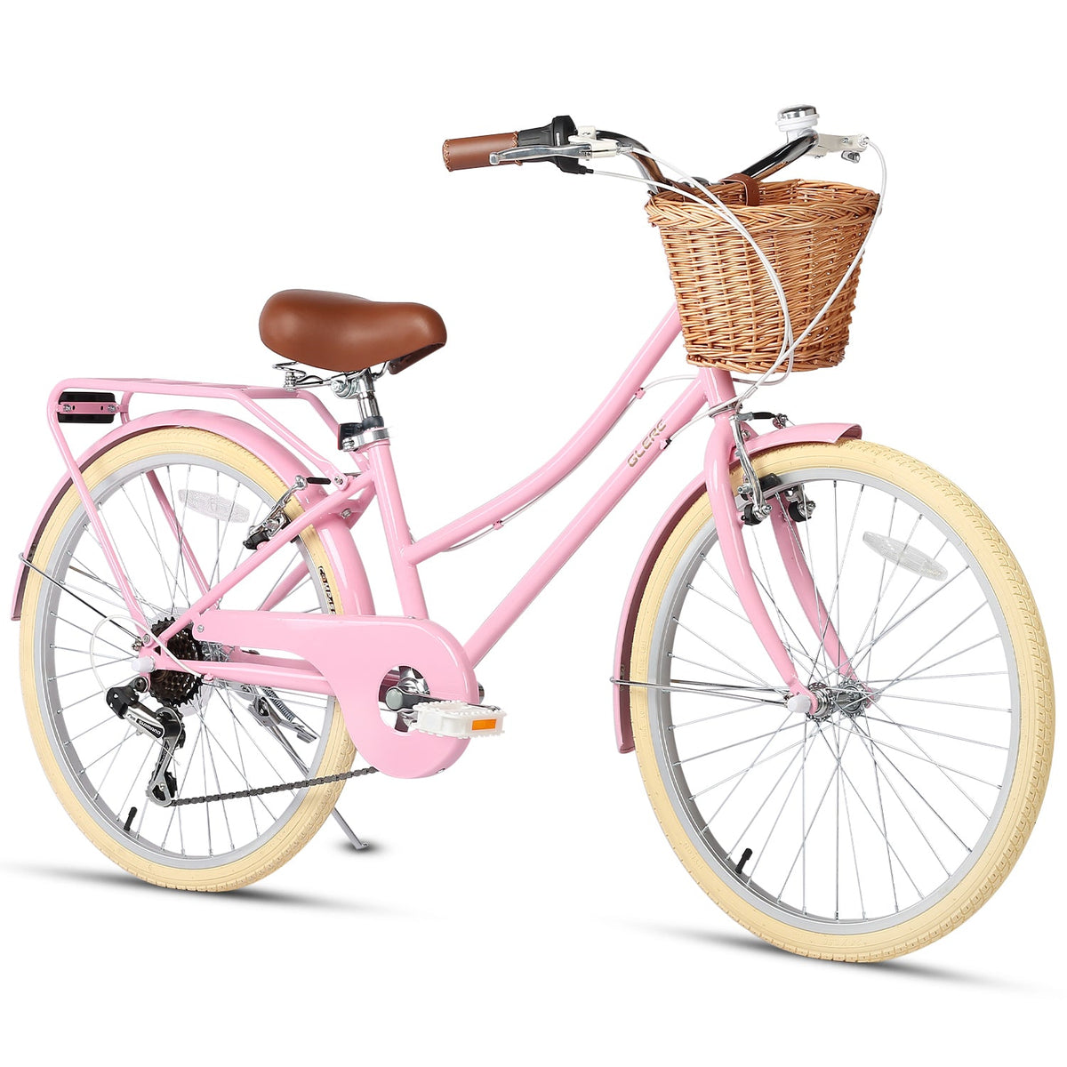 Glerc 24 Inch Beach Cruiser Hybrid Kids Bike Missy - 6 Colour Options
