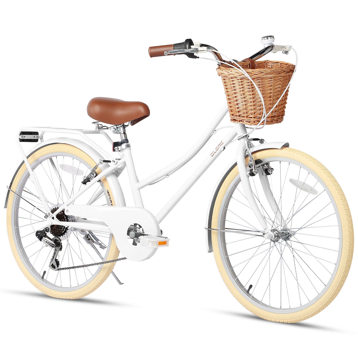 Glerc 24 Inch Beach Cruiser Hybrid Kids Bike Missy - 6 Colour Options