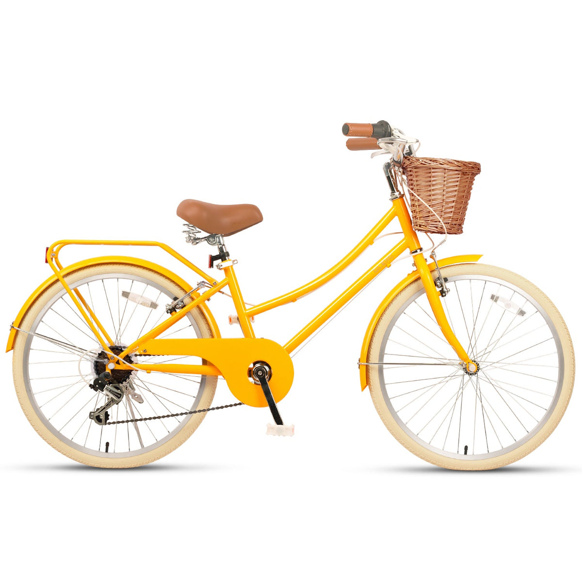 Glerc 24 Inch Beach Cruiser Hybrid Kids Bike Missy - 6 Colour Options