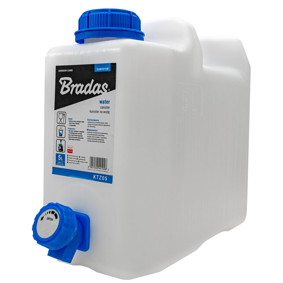 5L Portable water container with Tap