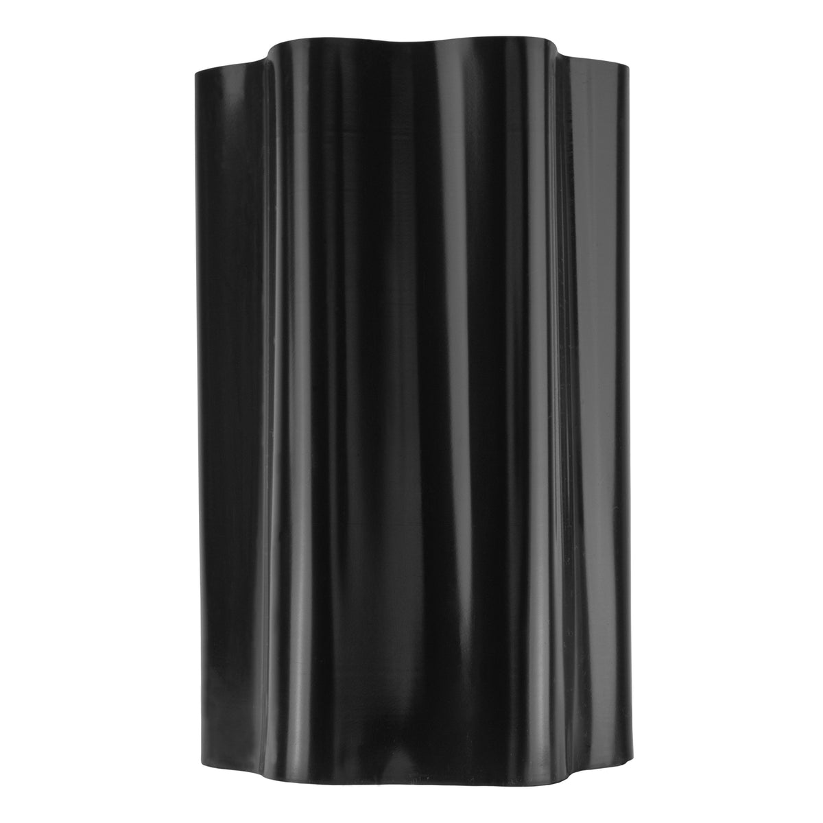 Crinkled Flexible Lawn Edging - 25cm Height Black