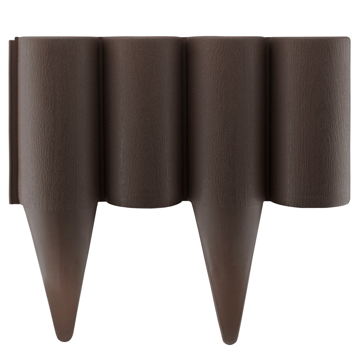 Palisade Lawn Edging Brown Wood Effect - 2.5m