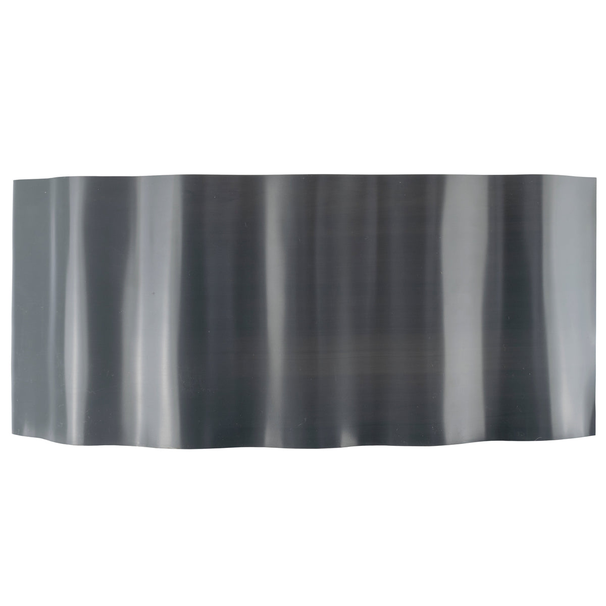 Crinkled Flexible Lawn Edging Dark Grey - 25cm Height