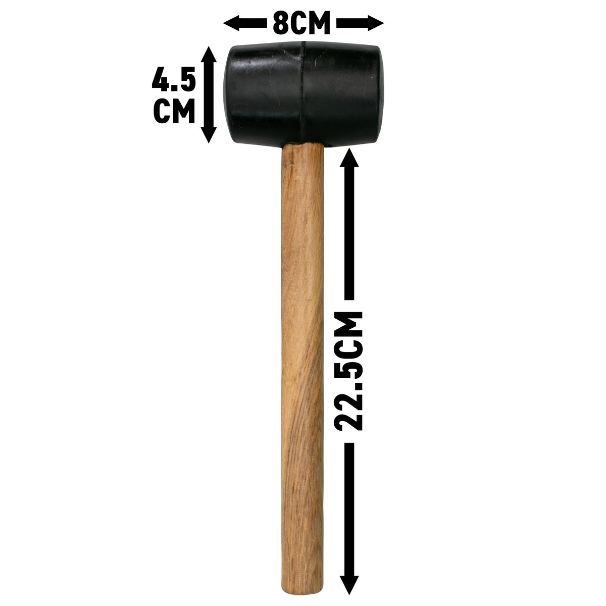 Rubber Mallet with Wooden Handle