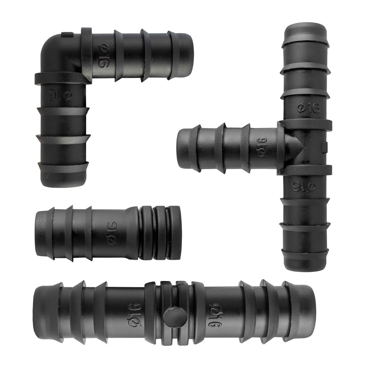 1/2" Irrigation Pipe Mixed Connectors - Pack of 10