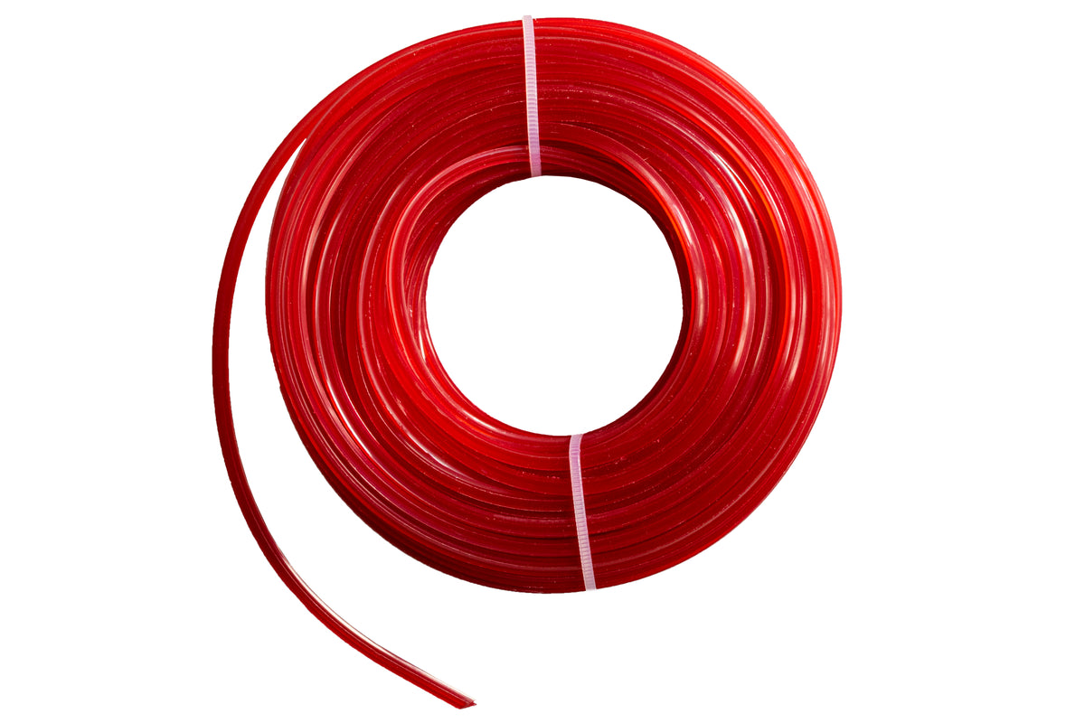 15m Twisted Red Star Trimmer Line - 3mm