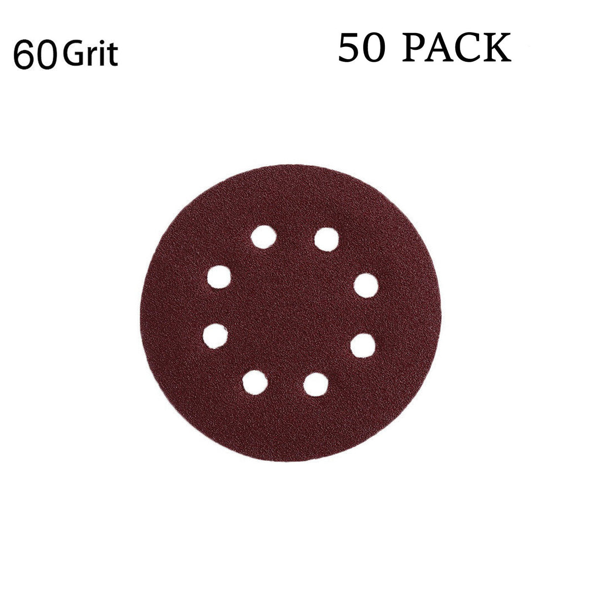 60 Grit Sandpaper Discs 125mm