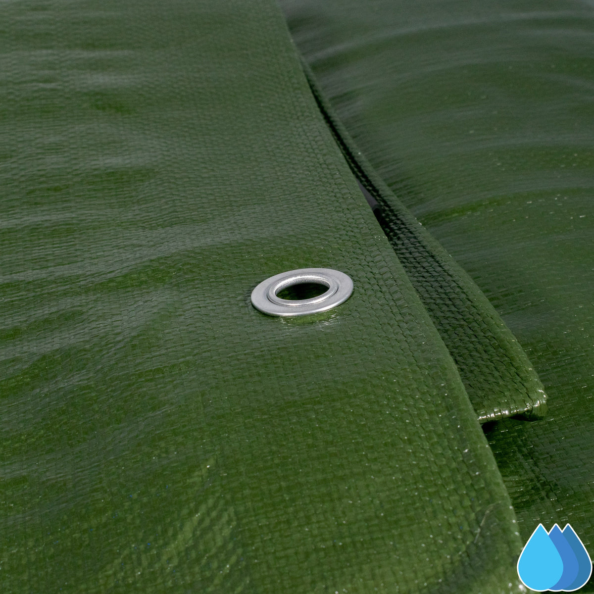 2m x 3m Green & Brown Tarpaulin - L Grade 200 GSM