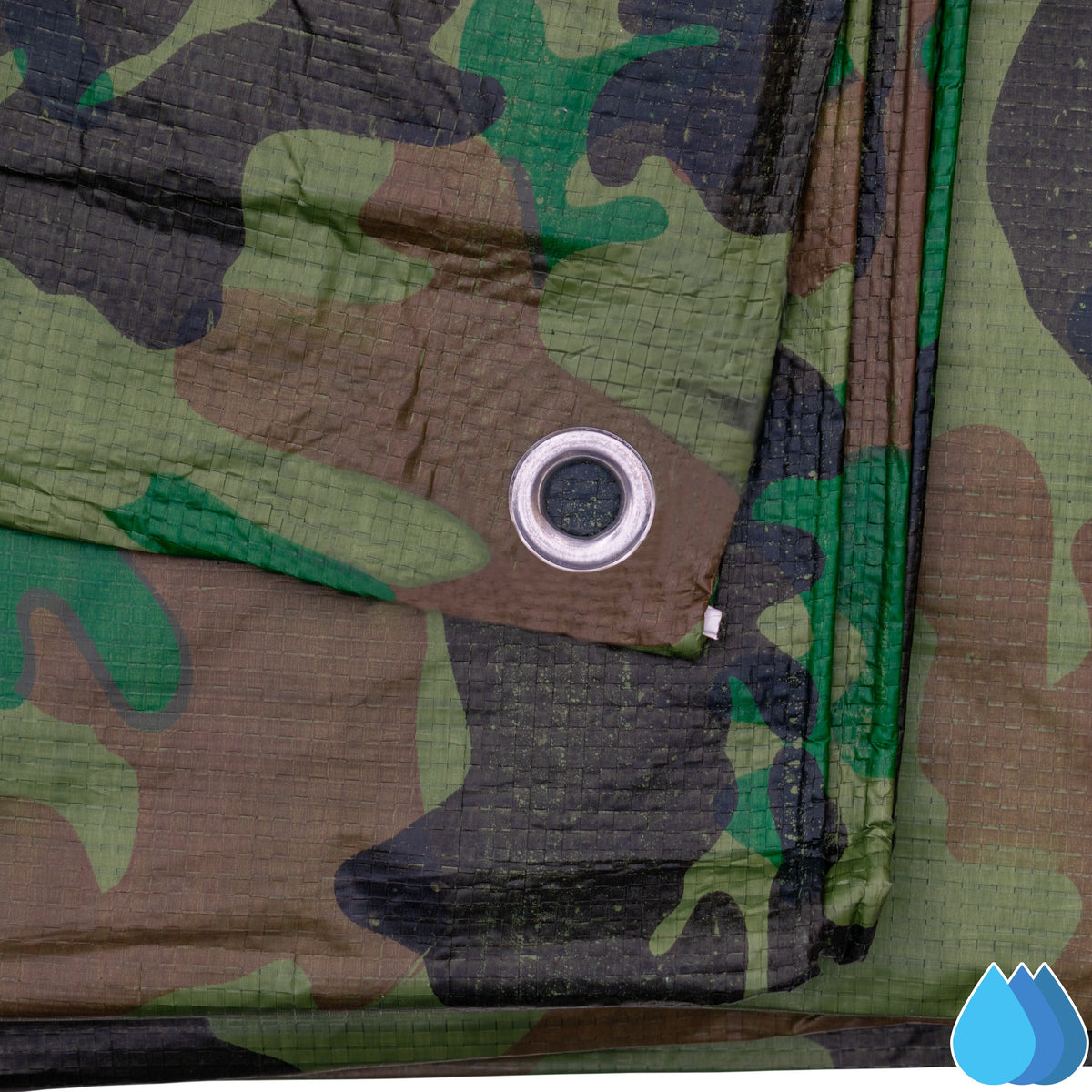 Camouflage Tarpaulin 3m x 3m M-Grade 90 GSM