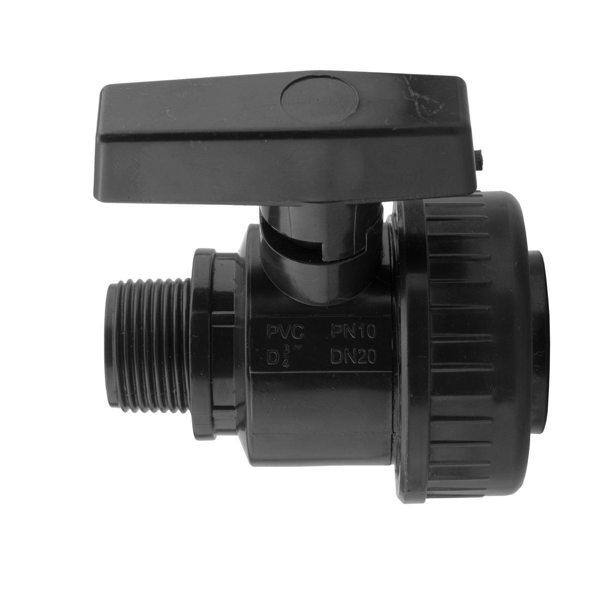 Polypropylene Single Union M-F Thread Ball Valve 1"