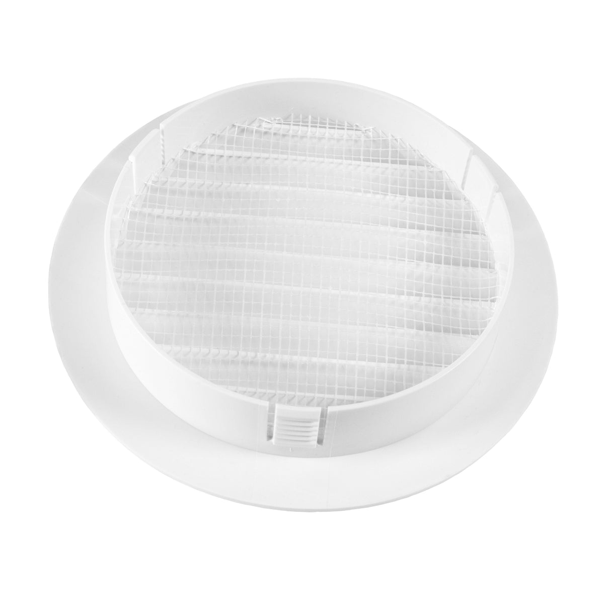 White Round Vent with Fly Mesh - 100mm