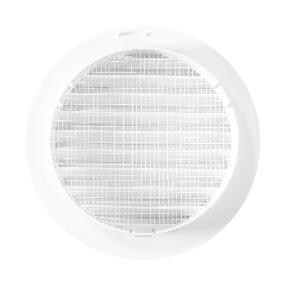White Round Vent with Fly Mesh - 100mm