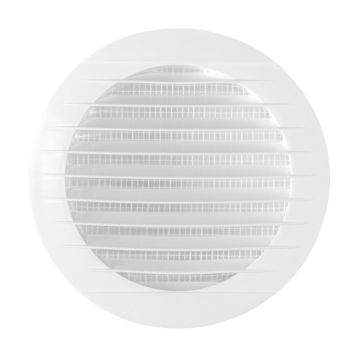 White Round Vent with Fly Mesh - 100mm
