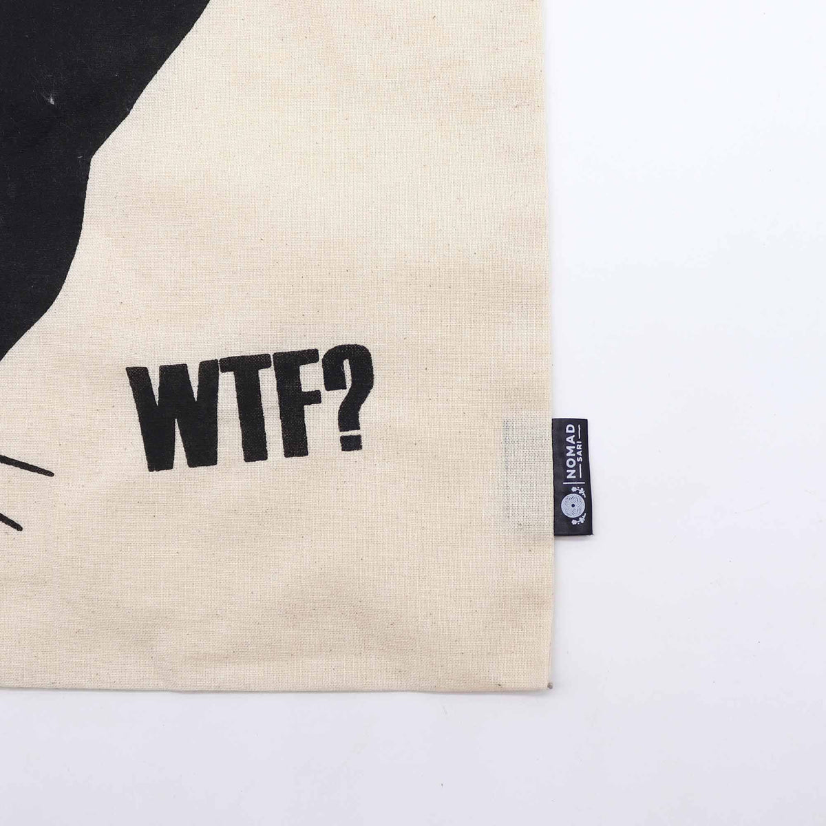 Black Cat 4oz Tote Bag - Natural