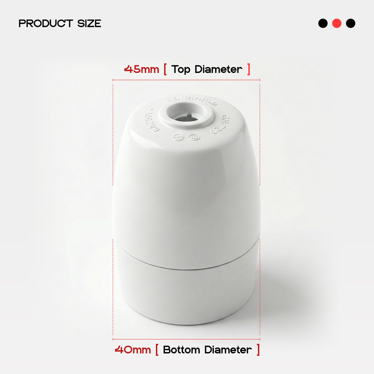 E27 Heat Resistant Screw Pendant Light Bulb Holder